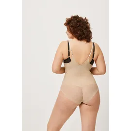 Ysabel Mora Body YSABEL MORA, Damen, Gr. XL, N-Gr, beige, Obermaterial: 73% Polyamid, 27% Elasthan, figurbetont, Bodys Body, Bodysuit, elastisch, mittlerer Form-Effekt, Träger verstellbar