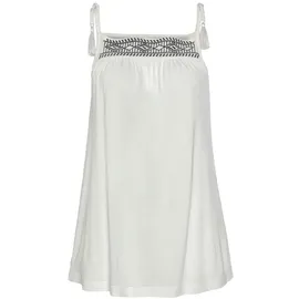 LASCANA Trägertop Damen creme-schwarz Gr.32/34