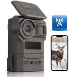 Camojojo Trace Wildkamera Handyübertragung mit SIM 4G LTE, Wildtierkamera mit bewegungsmelder Nachtsicht, Wärmebildkamera Jagd mit IP66 wasserfest, 32GB SD-Karte, APP- Multifunktionen längere Laufzeit