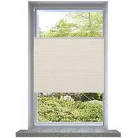 vidaXL Plissee Faltrollo 40 x 200 cm beige/weiß