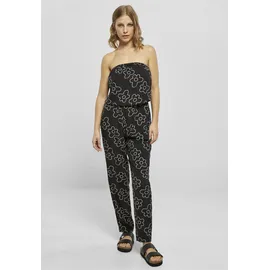 URBAN CLASSICS Viscose Overall Black Flower XS