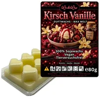 WonderWax Duftwachs WonderWax® Duftwachs 6 Herzen, (Kirsch Vanille), Duftrichtung: Kirsch Vanille