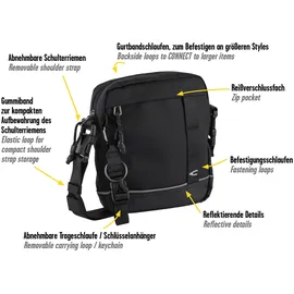 CAMEL ACTIVE Connect Umhängetasche Nylon Black