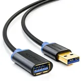 deleyCON USB 3.0 1,5 m Schwarz/Blau