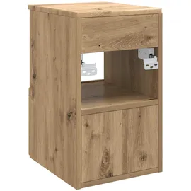 vidaXL Badezimmerschrank 30 x 35 x 50 cm Beige/Braun