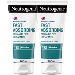 NEUTROGENA IMMEDIATE ABSORPTION FOOT CREAM batch 2 x 100 ml