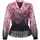 GOLDNER Florale Printbluse mit V-Ausschnitt Schwarz 19