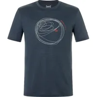Super.natural Donut Tee blueberry/vapor grey/high risk red (Y71) L