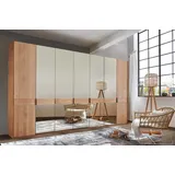 Wiemann »Cardiff, Massivholztüren in Kombination mit Glas- oder Spiegeltüren«, (4 Breiten, 2 Höhen 216/236cm auswählbar), hochwertiges Design in langlebiger Qualität, viel Stauraum