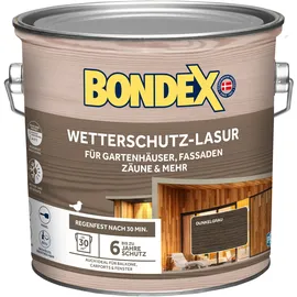Bondex Wetterschutzlasur Dunkelgrau 2,5 l