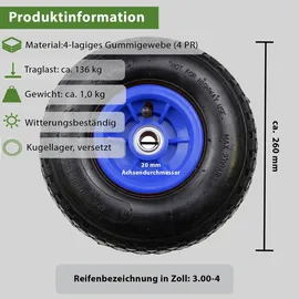 Trutzholm Sackkarrenrad 260x85 mm