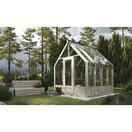 Palmako Gewächshaus Emilia 5 Grau 5,4 m2