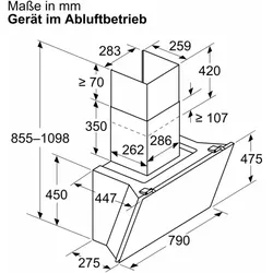 Siemens studioLine - Wand Dunstabzugshaube iQ500 (80 cm) | LC81KAN65