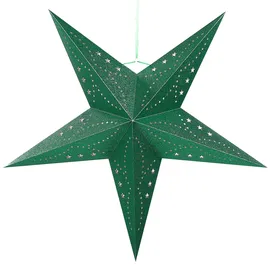 Beliani Weihnachtsstern 60 cm smaragdgrün