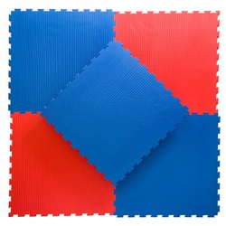 Nordic Fighter Bodenschutz Bodenbelag Für Fitnessstudios Rot/Blau 20mm (Sanft)