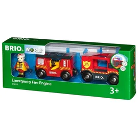 BRIO Feuerwehr-Leiterfahrzeug mit Licht und Sound (33811)