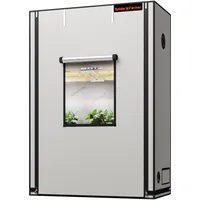 Spider Farmer Pro Growzelt 70x140x200 cm, mit Roll-up-Tür, Beobachtungsfenster, abnehmbarem Bodenblech, 2000D Mylar-Gewebe, für Hydroponik-Innenanbau mit SF4000, G4500, SE4500