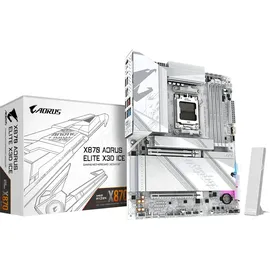 Gigabyte X870 AORUS Elite X3D ICE ATX Mainboard Sockel AM5