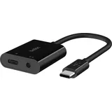 Belkin RockStar 3,5mm Audio- und USB-C Ladeadap.schw. Npa004btbk