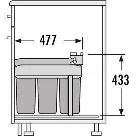 HAILO Terzett 30 l Grau