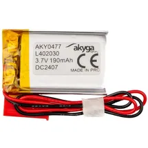 Akyga LP402030 Akkupack x Spezial-Akku LiPo 3.7V 190 mAh