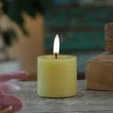uYuni LED Mini Kerze Thea Uyuni Timer bis 400 Std. H: 4,5cm gelb