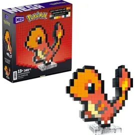 Mega Construx Pokémon Glumanda Pixel Art 23cm - Orange/Rot