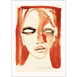 Paper Collective - Red Portrait Poster, 30 x 40 cm