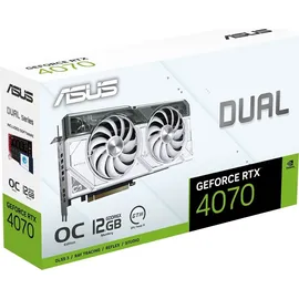 Asus Dual GeForce RTX 4070 White OC 12 GB GDDR6X 90YV0IZ4-M0NA00