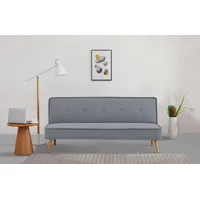 INOSIGN Schlafsofa ARBON,183cm, klappbarer 3-Sitzer mit verstellbarer Rückenlehne und, Bettfunktion grau