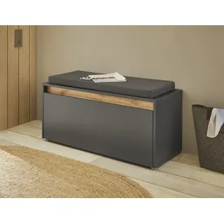 INOSIGN »GiRON/CiTY, Garderobenbank mit Klappe, Sitzbank in vier Farben«, (2 St.), viel Stauraum, Platz für ca. 8 Paar Schuhe, 100 cm breit