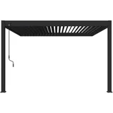 Weide Deluxe Pergola Voll Aliminium  3,6 x 4 m anthrazit