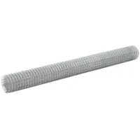 vidaXL Maschendrahtzaun 1500 x 150 cm Silber/Stahl