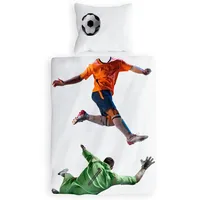Carpe Sonno Fußball Weiß 135 x 200 cm + 80 x 80 cm