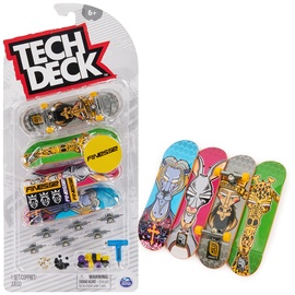 Tech Deck Tech Deck, Ultra-Deluxe Fingerboard 4er-Set, mit authentischer Skateboard-Grafik - zum Sammeln, Umbauen und für Coole Tricks, ab 6 Jahren