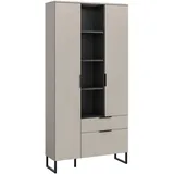 xonox.home Stauraumschrank Noida 192 x 90 x 37 cm Beige