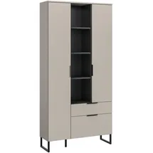 xonox.home Stauraumschrank Noida 192 x 90 x 37 cm Beige