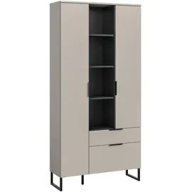 xonox.home Stauraumschrank Noida 192 x 90 x 37 cm Beige