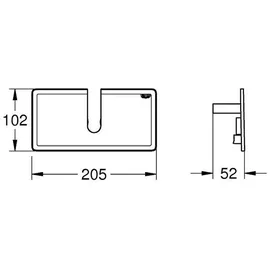 Grohe EasyReach Ablage, 26362LN1