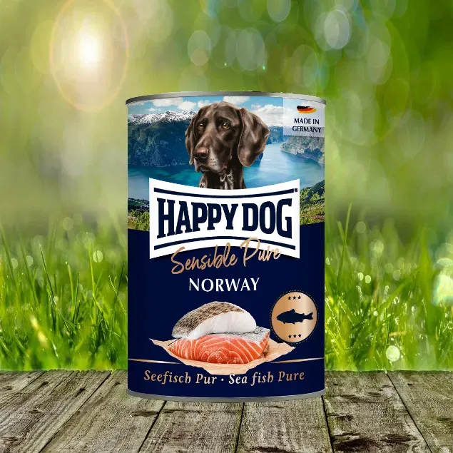 Happy Dog Sensible Pure Norway - 100% tierisches Protein - 5 + 1 Aktion (400 g)