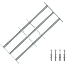 vidaXL Sicherheitsgitter für Fenster mit 3 Querstangen 3 pcs
