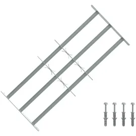 vidaXL Sicherheitsgitter für Fenster mit 3 Querstangen 3 pcs