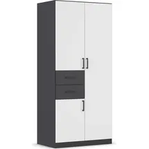 Rauch Drehtürenschrank MAIKA 91 x 197 x 54 cm Grau
