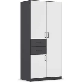 Rauch Drehtürenschrank MAIKA 91 x 197 x 54 cm Grau