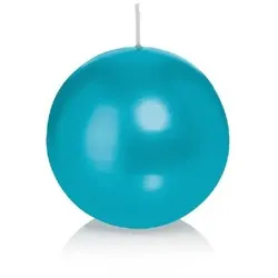 Wiedemann Kerzen Kugelkerzen Azurblau Ø 60 mm, 16 Stück, Kerzen in RAL Kerzengüte Qualität