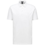 Boss Poloshirt mit Brand-Schriftzug, Weiss, L