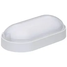 Oktaplex lighting Oktaplex LED Kellerlampe Base 9W 800lm IP65 Neutralweiß 4000K Ovalleuchte Weiß