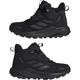 adidas TERREX Anylander Leather Mid-Top Climaproof Wanderschuhe Damen, KH8879 - core black/carbon/grey four, 43 1/3