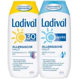 STADA Ladival Allergische Haut Gel LSF 30 200 ml + Apres Pflege Gel 200 ml Geschenkset