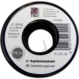 TRU Components Kupferlackdraht Außen-Durchmesser (inkl. Isolierlack)=0.20mm 110m